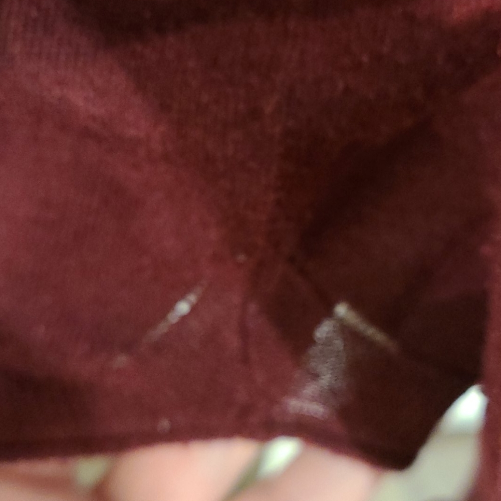 American eagle Burgundy vneck sweater - Picture 6 of 8